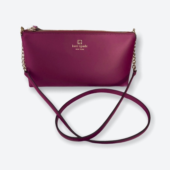 kate spade New York Declan Sawyer Street Raspberry Crossbody NWOT - Picture 4 of 9